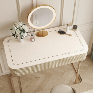 梳妆台桌面保护垫免洗可擦皮革桌垫轻奢高级感防水防油化妆台桌布