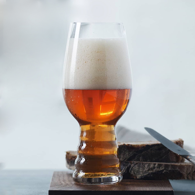 精酿啤酒杯家用高颜值创意扎啤杯 玻璃商用果汁饮料杯啤酒杯子