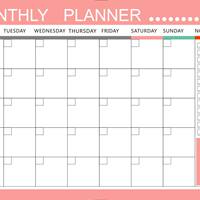 Creative Weekly Monthly Plan, magnetic soft whiteboard calendar sticker, removable Erasable message board, refrigerator magnetic sticker, Study summer thumbnail 5