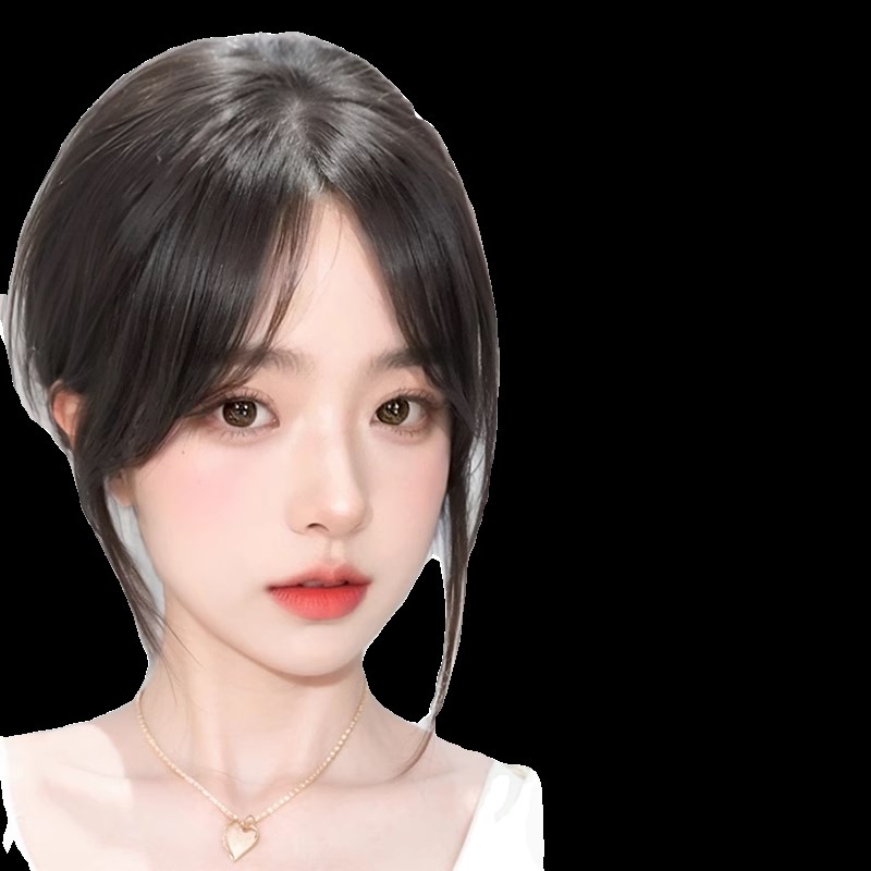 假发女片头顶补发蓬松高颅顶增发量全真人发遮秃顶八字刘海假发片