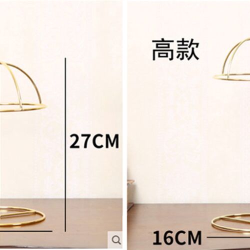 创意蘑菇帽撑展示架 铁艺帽子展示架 白色升降帽托架 欧式风格帽