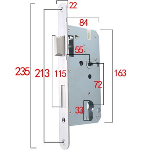 圆头7255锁体防火门医院室内门房门锁锁体