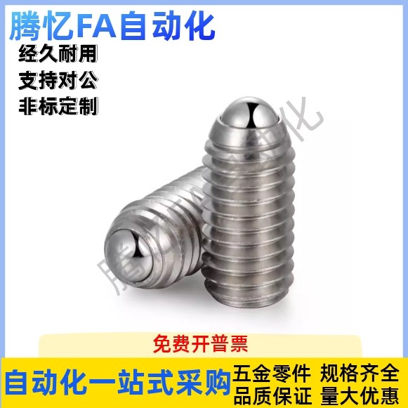 不锈钢球头柱塞BSZLS/BSXLS-3/4/5/6/8/10/12/16-20 30 40 50 60,标准件/零部件/工业耗材,其他五金件,淘宝优惠券,粉丝福利购,淘宝优惠卷