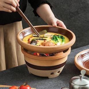 造器鸡公煲砂锅干锅锅具湘菜馆饭店专用餐具炭炉锅仔干锅炉一体锅