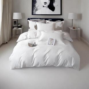 高克重磨毛民宿旅馆招待所床笠枕套被套四件套拉链被罩床单三件套