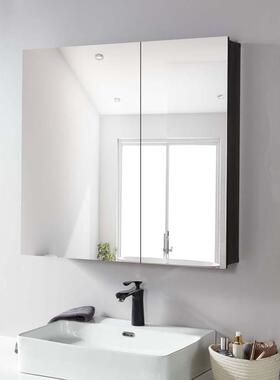 挂墙式铝合镜25257金浴室镜柜手间镜洗面柜厕所收纳柜卫箱浴镜子