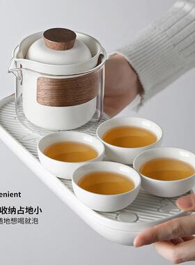 户68742外行茶具露套装便携式旅营一人饮茶泡快客杯功夫茶具茶台