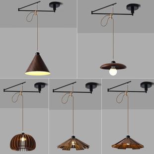 简约现代餐厅位506移个旋摆臂吊性吧台餐桌灯转日式折叠伸缩卧灯