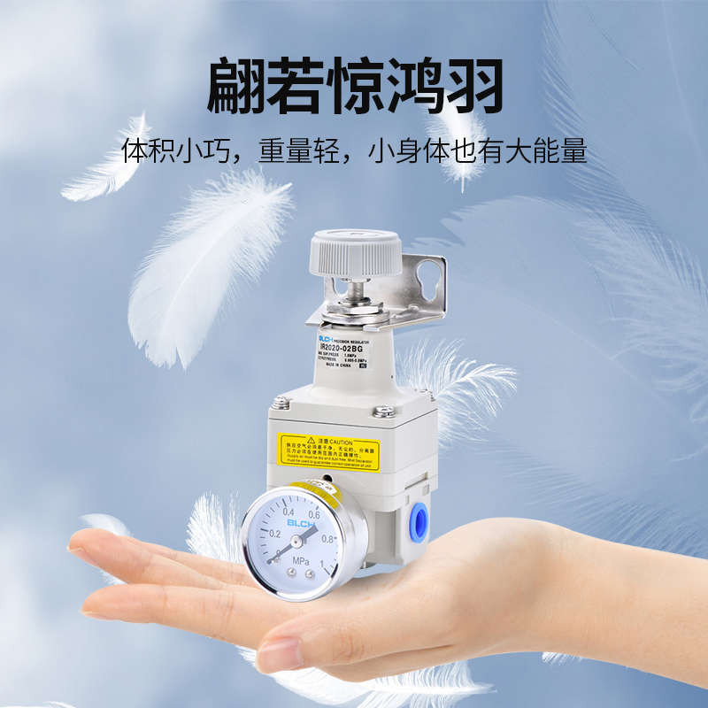 数显百灵气动高压气体减调压气压IR2020BG压缩空气节能精密调压