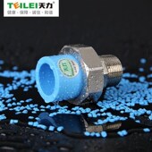 天力管ppr水管配件水管配件蓝色外丝活接头20