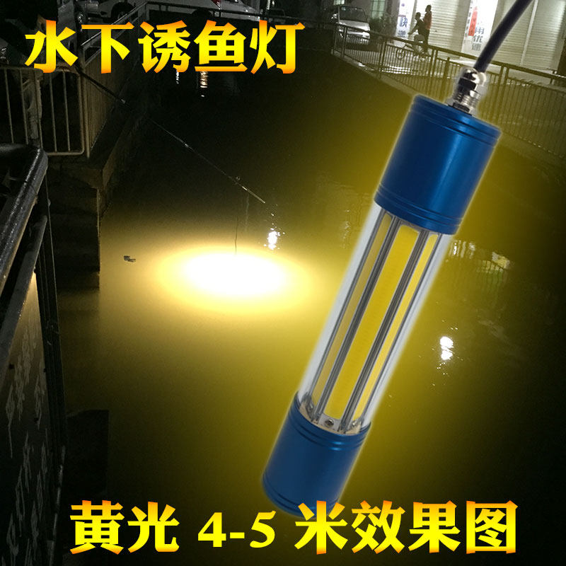 正福凯钓鱼灯12v下水灯LED强光防水100W大功率集鱼夜钓筏钓水下灯