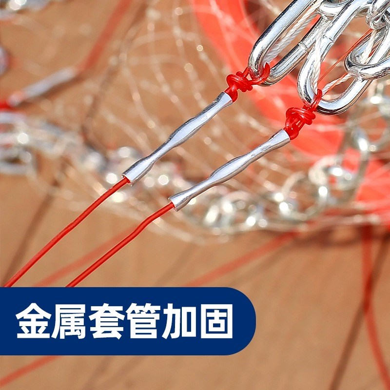 大飞盘式圆盘手撒捕鱼易抛网鱼网撒网手抛手撒自动捕鱼网抛网