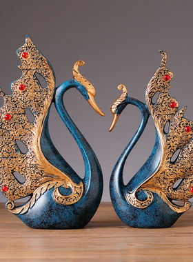 欧式客厅酒柜装饰品摆件家居房间创意电视柜工艺品卧室招财鹿节庆