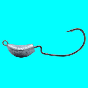 曲柄铅头钩 不倒翁防挂底路亚宽腹带铅曲柄鱼钩 不挂草 越障 摇摆