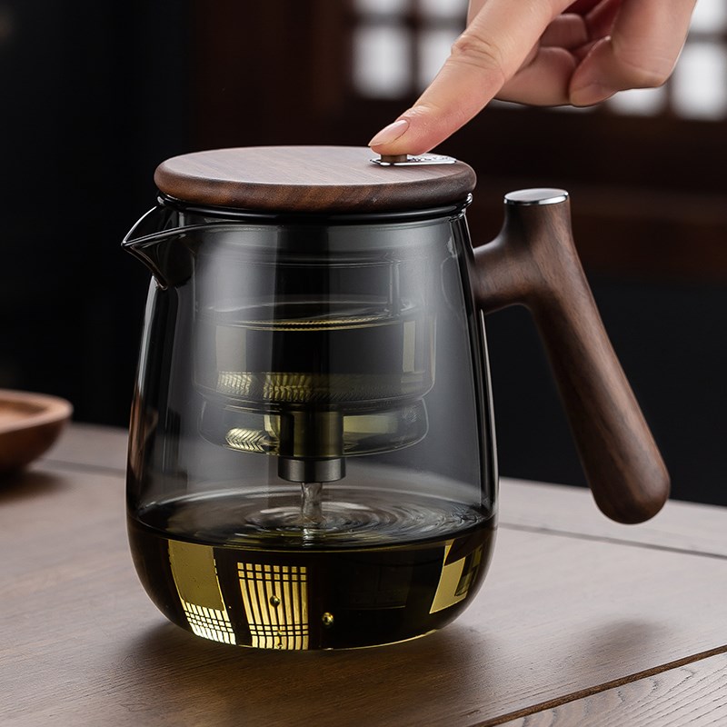 飘逸杯泡茶壶耐高温加厚玻璃泡茶杯茶水分离家用茶具办公室冲茶器