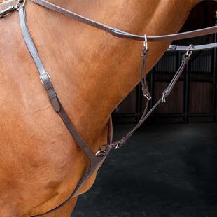 shires-维洛西蒂派瑞达胸带低头革 训练马匹 比赛马术马具8214038