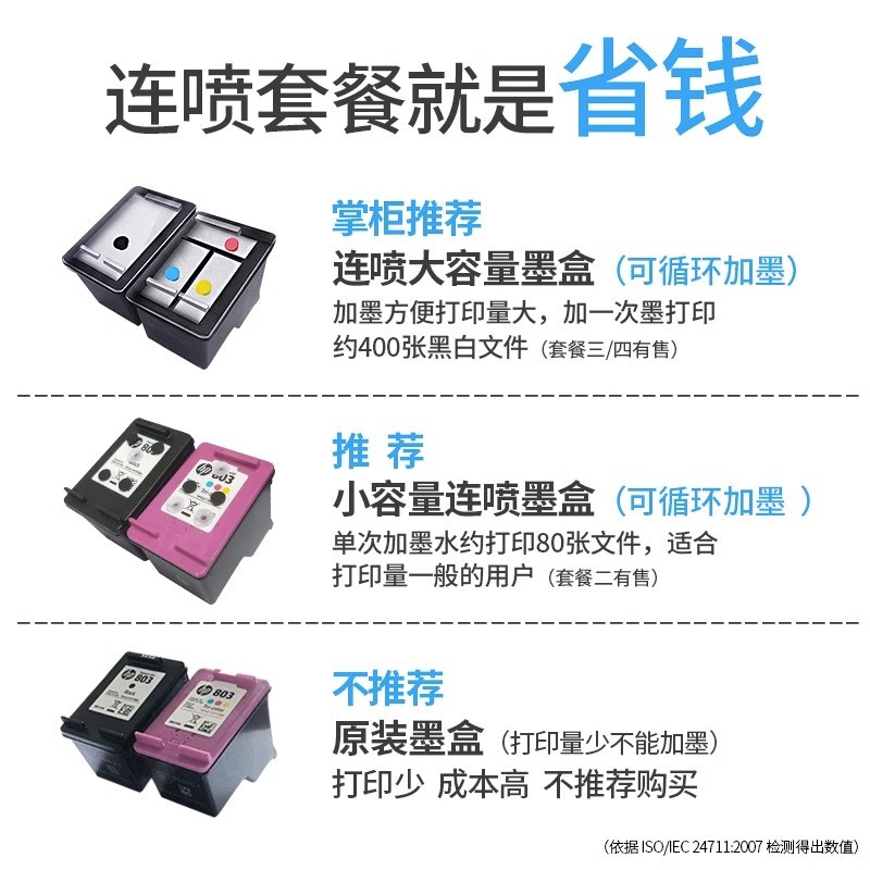 小型打印机家用彩色喷墨打印照片家庭作业纸办公复印扫描一体机