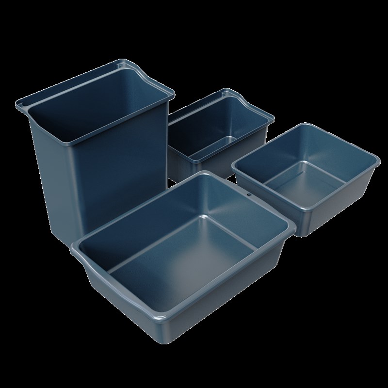 收餐收碗收集盆餐厅餐饮餐余饭店酒店长方形塑料加厚餐车长短挂桶