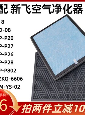 适用新飞空气净化器过滤网XP-P19/20/26/27/28/1105除醛抗菌滤芯