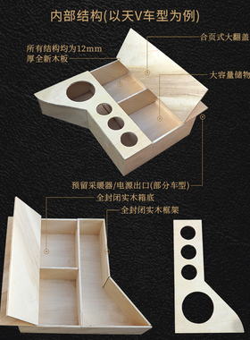 东风天锦VRKS轩德X车载水杯暖壶架车用水杯座杂物盒箱暖瓶架