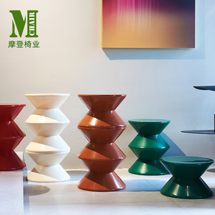 沙发边几小圆茶几角桌简创意塑料矮凳子加厚可叠放防水迷你床头柜