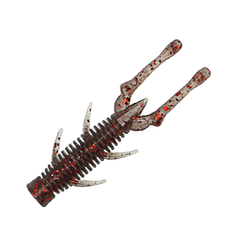 东鼎软饵内德NED浮水虾假饵黑坑软虫路亚饵加盐超强鳜鱼鲈鱼