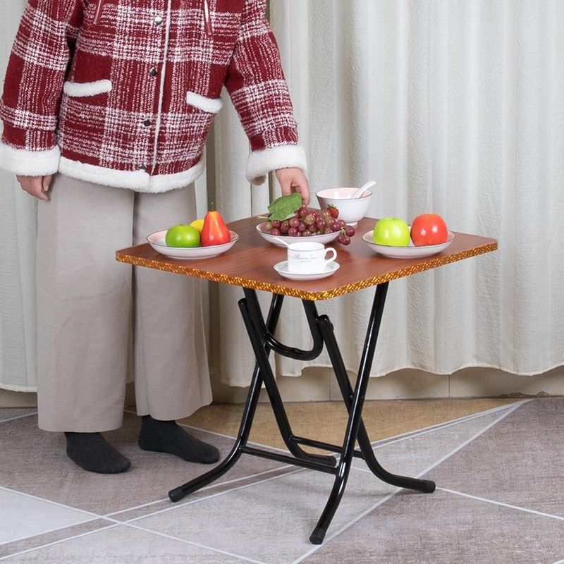 可站立60*60折叠桌家用 吃饭小桌子 方形折叠吃饭桌 出租房小餐桌