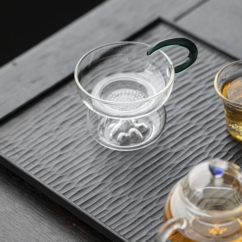 玻璃茶漏家用茶水分离功夫茶滤创意茶漏斗茶叶隔滤