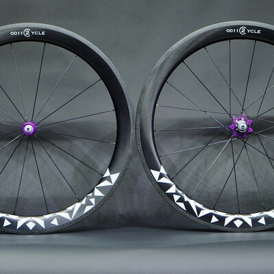 0011cycle轮组24款R2圈刹碳纤维公路车轮组超轻真空车圈
