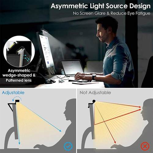 幕非对称办公屏室护眼517led显示器电脑夹七彩背光灯氛围灯屏幕挂