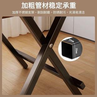 桌椿桂坊叠子家用TXU吃饭餐桌简易便折功携式 多能出租房屋摆摊小