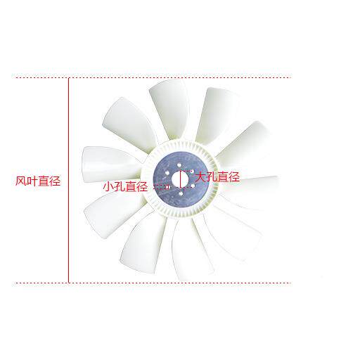 小松200-器5挖机6D95扇空压机风QFJ叶散热叶片雾炮机风扇叶风掘片