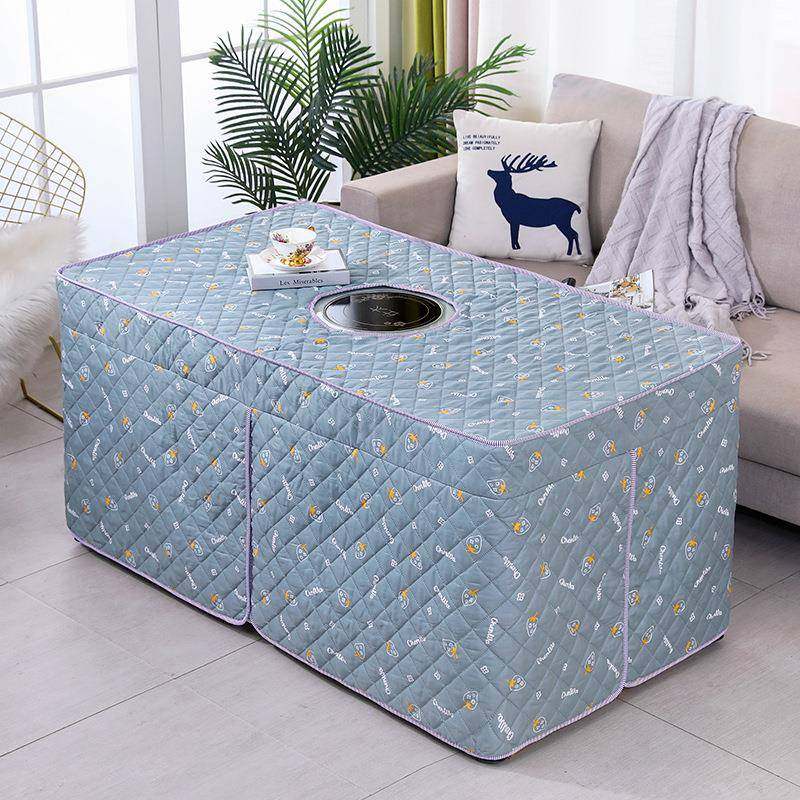 新款加厚电炉罩烤罩火罩方加厚烤火形几茶罩电烤火桌套取暖桌布罩