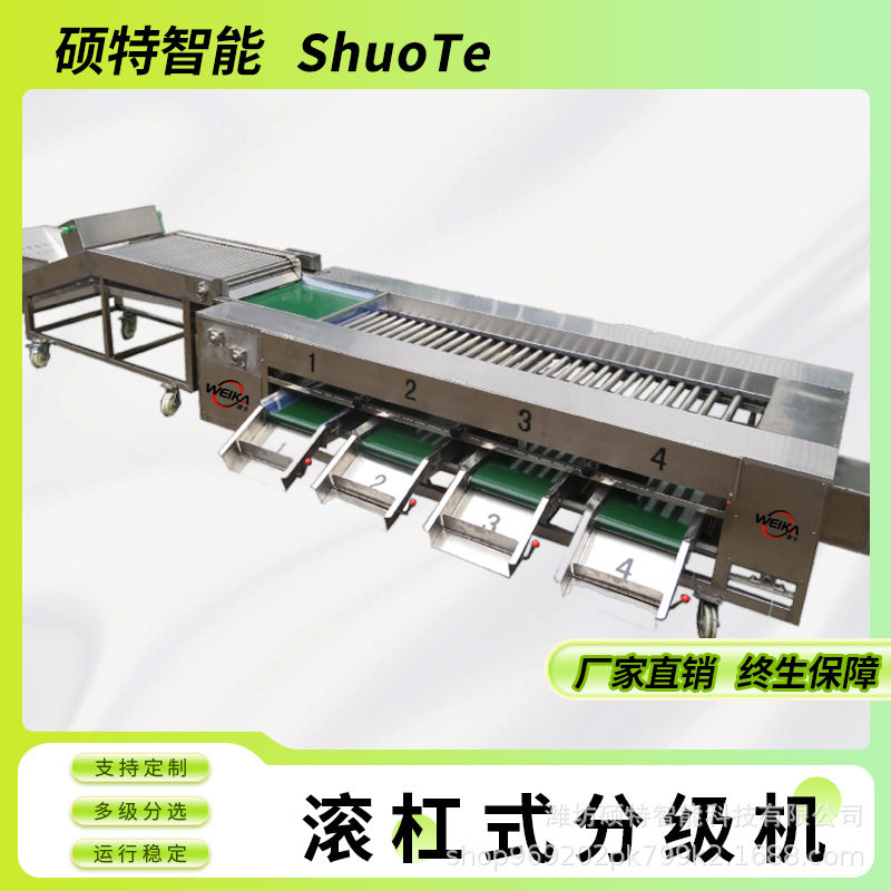 滚杠式果蔬分级选果机