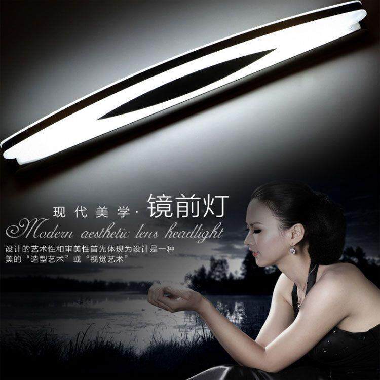 QRYs前%LED镜灯简约防水防浴雾镜室卫生间镜柜卧室亚克力前灯厂家