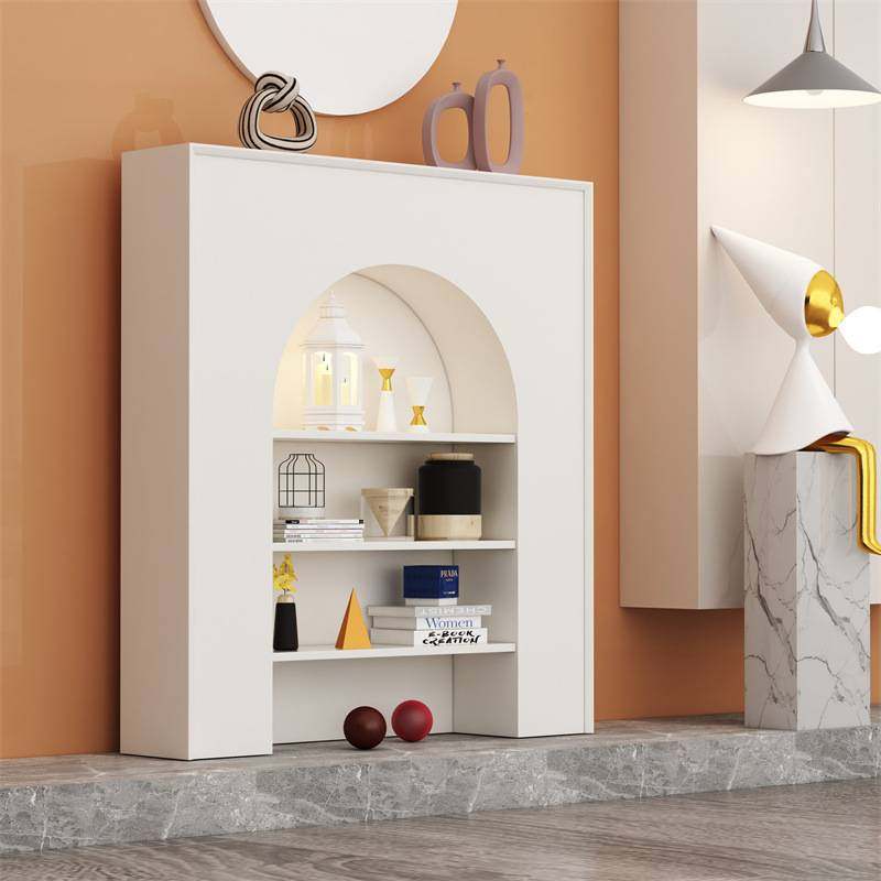 时尚欧式家用室内白色法式壁炉装饰柜拱形艺术置物架民宿玄关,玩具/童车/益智/积木/模型,垂直悬浮玩具,淘宝优惠券,粉丝福利购,淘宝优惠卷