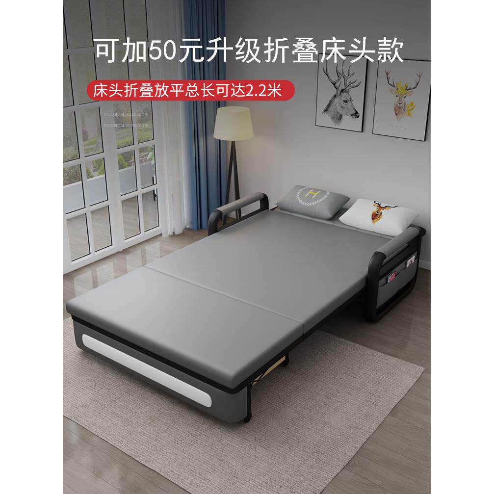 ?沙发床单可折SWA叠两用人小户1米网红猫抓型布简易阳.台15双人沙