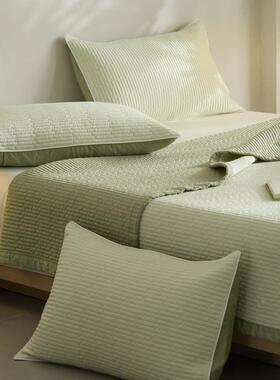 高1舍00支RNQ天丝床盖端三件套榻榻米宿床单夏季丝感滑冰丝凉席子