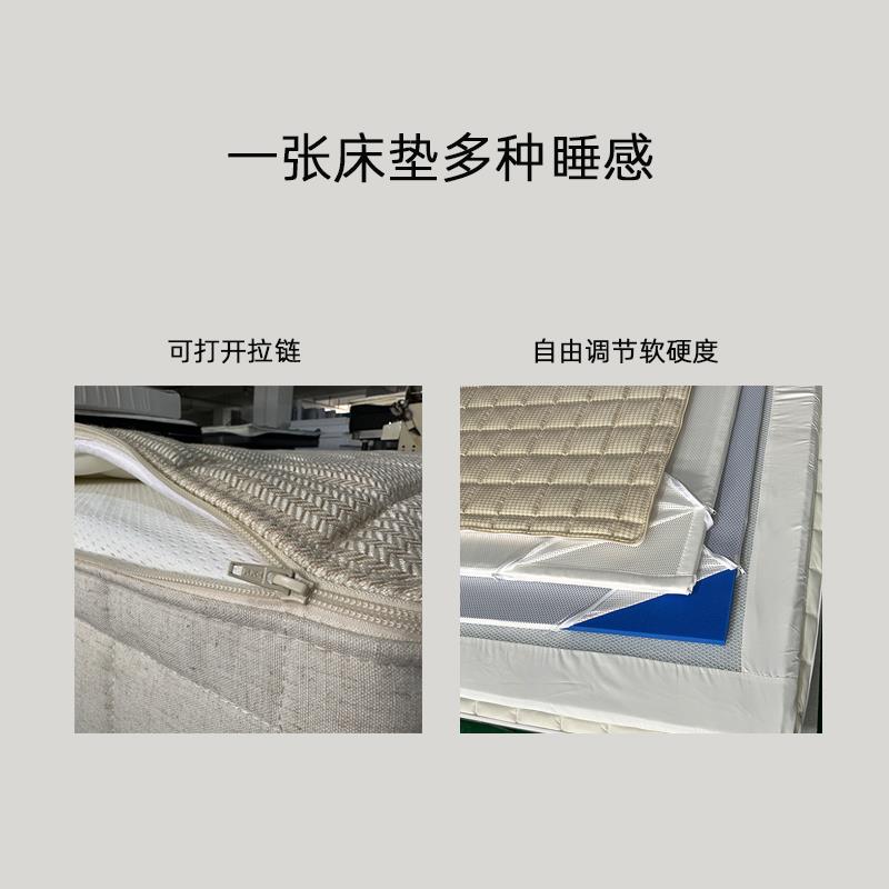 4可I可拆洗垫礼恩派爱扣L弹GQR簧软硬调节0胶1.8乳床胶厚记忆棉FK
