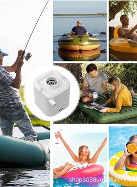 跨爆户外境多功打能便携气泵电动带照明灯气垫充抽气96175款泵
