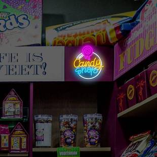 发装 光造型霓虹灯亚克力派柔对性MQT灯牌节氛日围饰灯透明字母彩