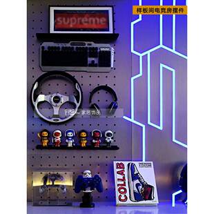 创馨样板房间孩男房电题竞主房卧室装饰品装饰画书摆件软装tj#fgl