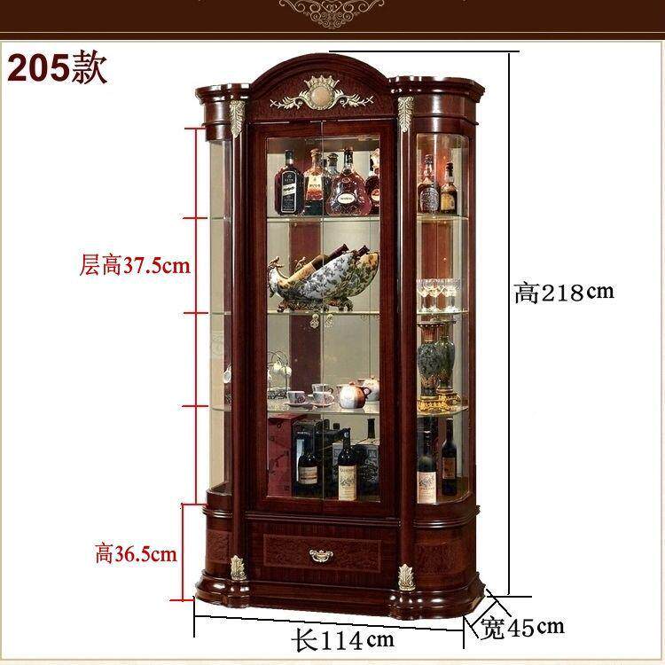 YFM欧门式酒柜客厅装饰展边柜红酒柜子餐柜美式酒柜双储物柜靠墙