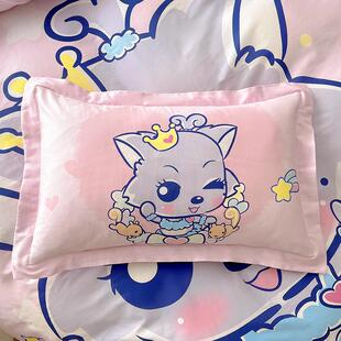 纯棉四件套女孩学生儿童卡10全通棉被床笠1.套5米床0上用品hly060