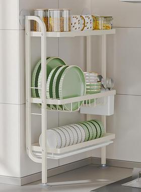 碗碟沥水架厨AYI房置用物纳架台面家放碗盘晾筷水槽收架架上墙碗