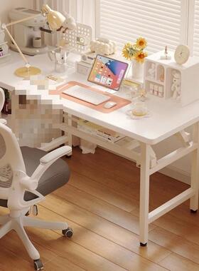 可折叠电桌桌台式书桌简约脑办现代家用公h18456桌卧室简易学习桌