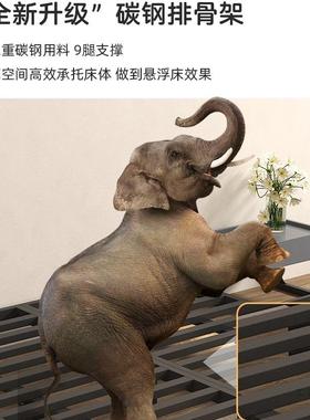 现代简约悬租架浮床无头床排骨床架出OPE房用大气主卧双人单人床