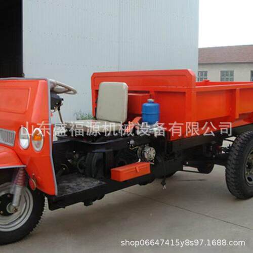 柴三轮车柴农用自卸建筑油工地程翻斗车载重工运输设YUS备油拉货