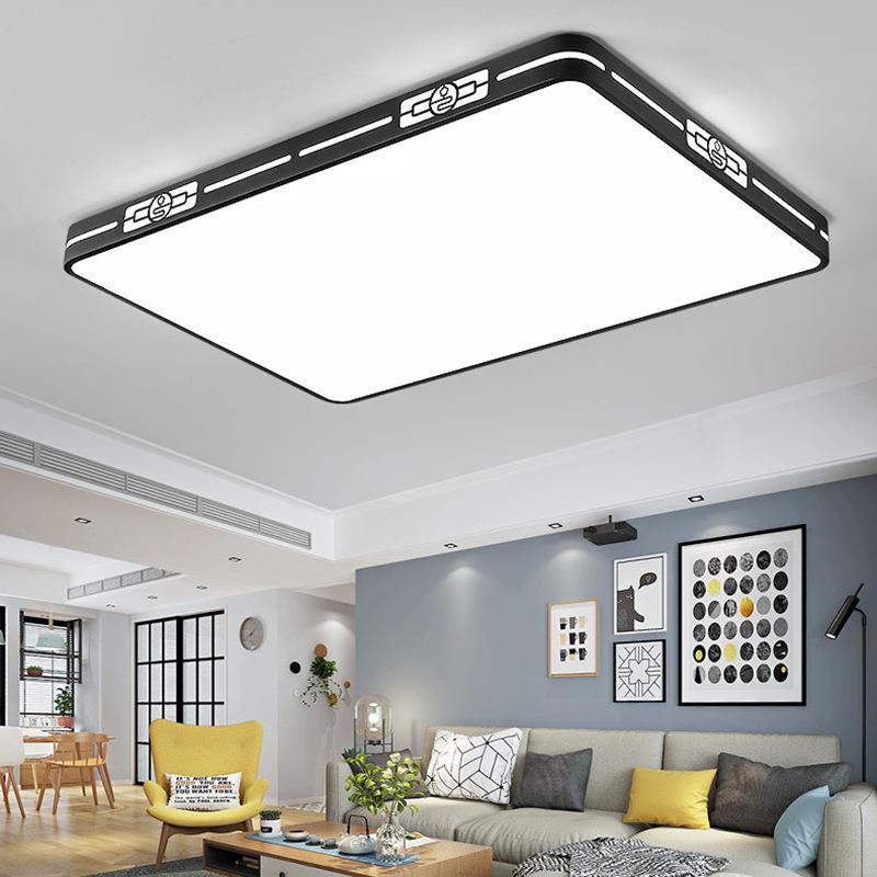 LED厅吸灯客灯led吸顶长方形现简约全屋套代餐灯具自顶由搭配组合