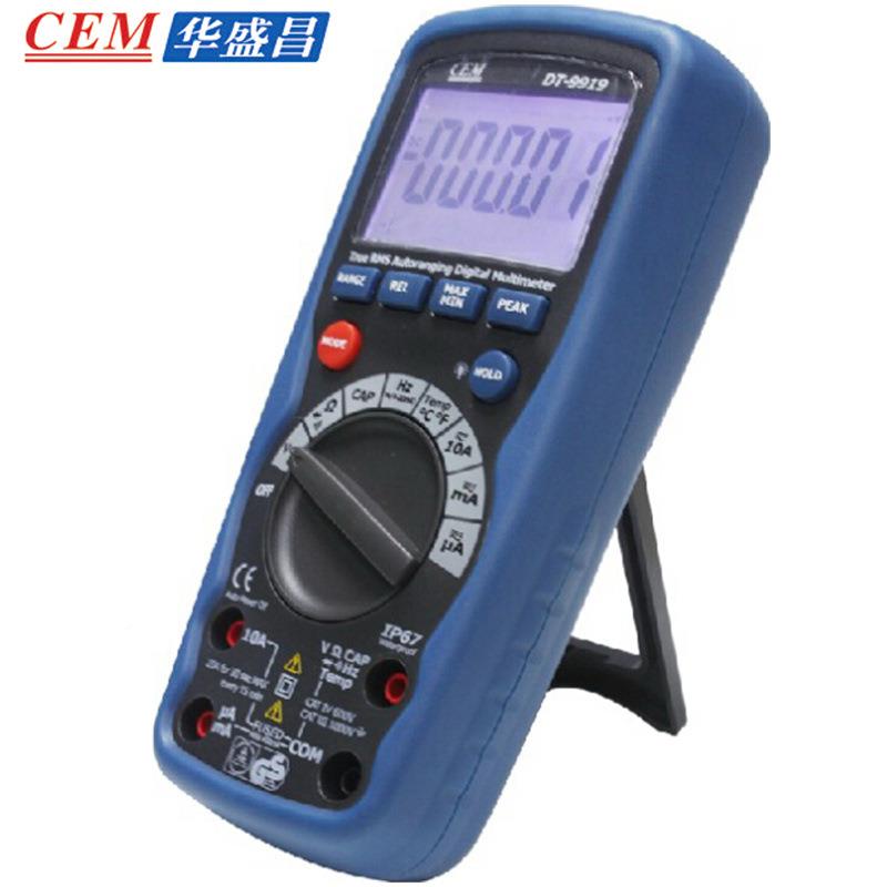 华可包CEDT-9919M盛昌1000V专业防水全保护数字万用表测温度DT-邮